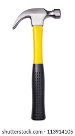 yellow hammer on white background - Shutterstock ID 113914105