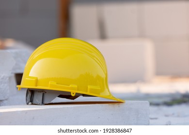Yellow Helmet Hard Hat Safety In Site Construction