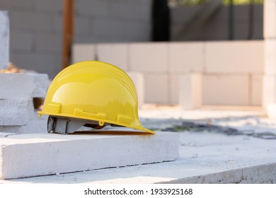 Yellow Helmet Hard Hat Safety In Site Construction