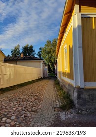 Yellow House In Old Rauma, Finland 