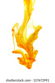 Yellow Ink In Water