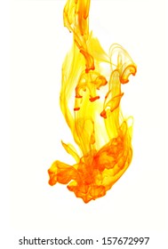 Yellow Ink In Water