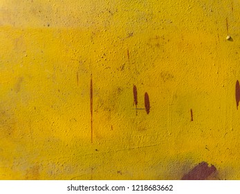 Yellow Iron Wall Background