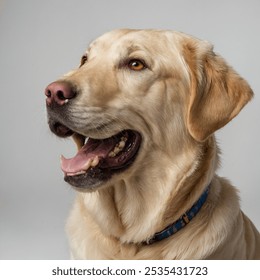 The Yellow Labrador Retriever is a friendly, intelligent, and energetic breed known for its gentle demeanor and loyalty. They have a short, dense coat that is typically a shade of yellow, - Powered by Shutterstock