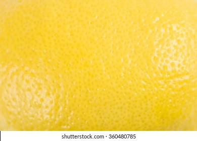 Yellow Lemon Peel Texture Macro