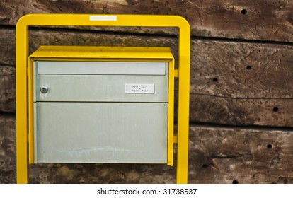 Yellow Letter Box - Shutterstock ID 31738537