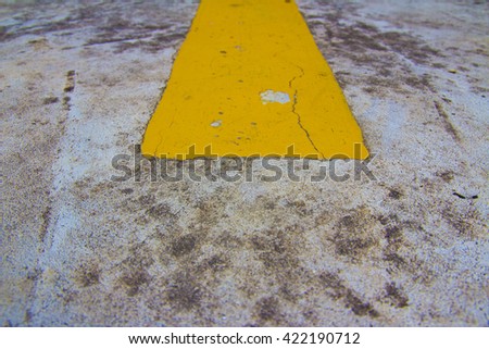 Image, Stock Photo Yellow box Asphalt Hard