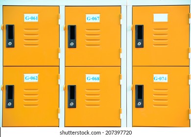 yellow lockers