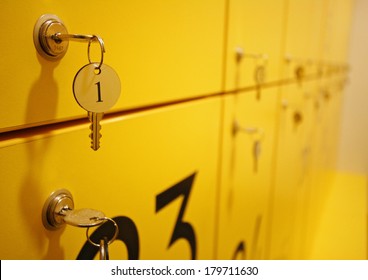 yellow lockers detail - Powered by Shutterstock - Get 15% off with code: PIKWIZARD15