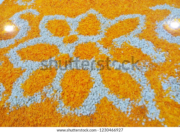 Yellow Marigold Flower Decoration Flower Shape Stock Photo Edit