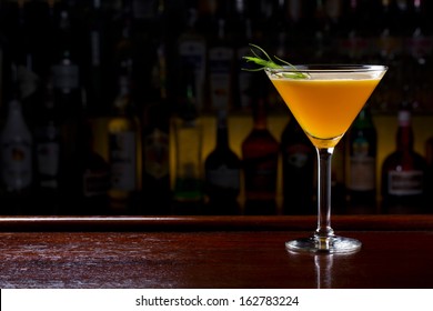 Yellow Martini Cocktail