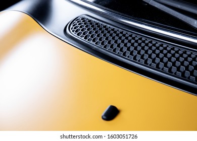 Yellow Mate Mini Cooper Front Shield And Engine Hood 