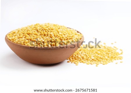 Yellow Moong Dal also known as split and skinned mung beans or yellow lentils