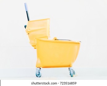 Yellow Mop Bucket 