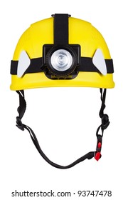 Yellow Mountain Helmet With Headlamp