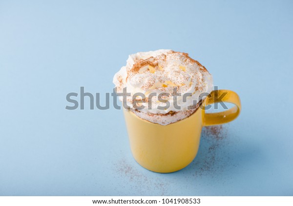 Download Yellow Mug Cocoa Whipped Cream Over Food And Drink Stock Image 1041908533 Yellowimages Mockups