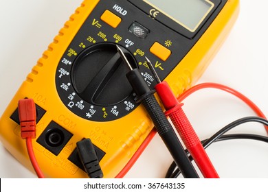 Yellow Multimeter Multimeter Multitester Electronic Measuring Stock ...