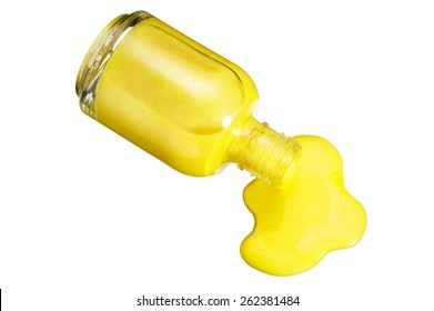 Yellow Nail Polish Spilled