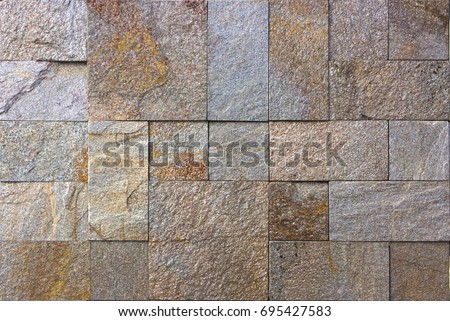 yellow natural stone facade, wall tiles texture 