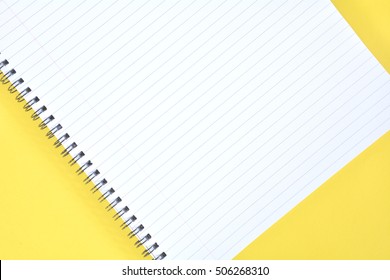 Yellow Notepad, On Lined Paper