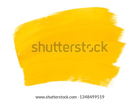 Yellow orange abstract aquarel watercolor background. Colorful yellow acrylic watercolor brush strokes.