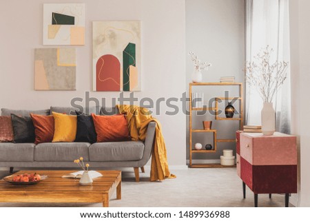 Similar – Image, Stock Photo Painting in the living room II