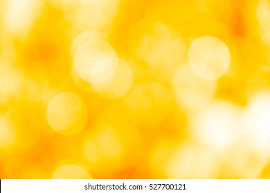 Yellow And Orange Bokeh Background.