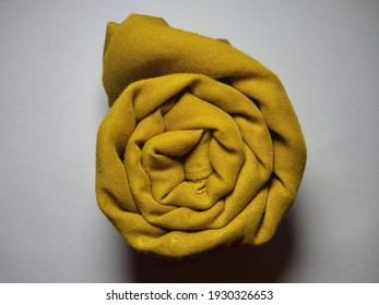 Yellow Or Orange Fabric Rolls For Craft And Handmade Materials