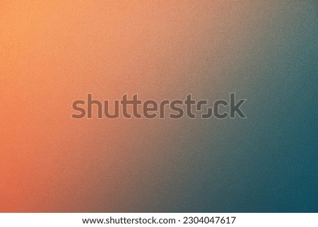 Yellow orange gold coral peach pink brown teal blue abstract background for design. Color gradient, ombre. Matte, shimmer. Grain, rough, noise. Colorful. Template.