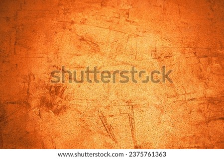 Yellow orange red abstract grunge background for design. Color gradient, ombre. Toned rough cracked concrete wall surface. Bright. Colorful. Fire, burn, lava, flame.