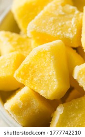 Yellow Organic Frozen Pineapple Slices To Eat