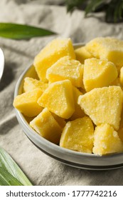 Yellow Organic Frozen Pineapple Slices To Eat