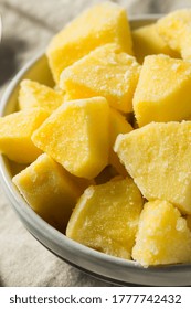 Yellow Organic Frozen Pineapple Slices To Eat