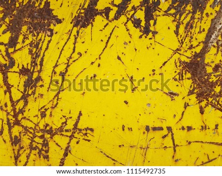 Similar – Yellow rust Wall (barrier)