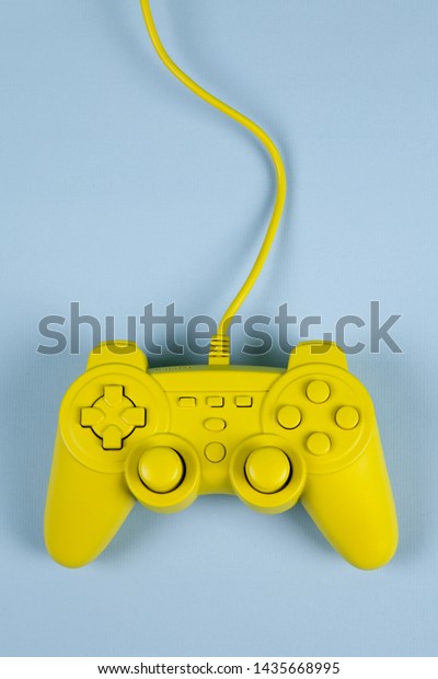 Yellow Painted Video Game Controller On Stock Photo Edit Now 1435668995