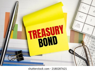 yellow paper with the text Treasury bonds