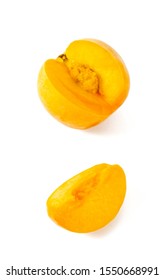 Yellow Peach Isolated On White