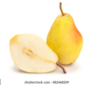 yellow pears isolated - Shutterstock ID 482468209