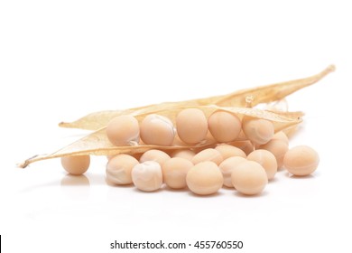 Yellow Peas Isolated On White Background