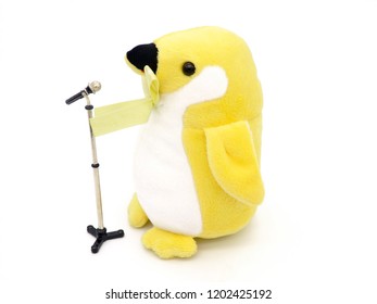 yellow penguin plush