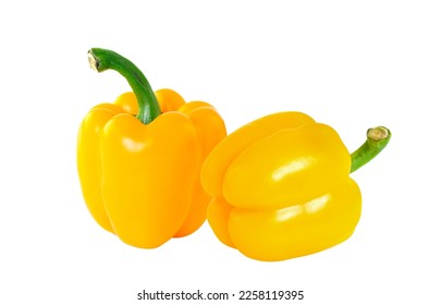 yellow pepper isolated on white background