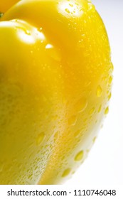 Yellow pepper partial closeup
