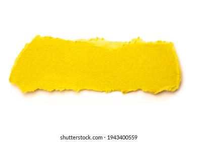 Yellow Piece Of Paper On A White Background