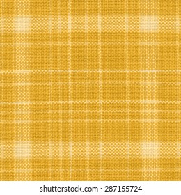 Yellow Plaid Textile Texture As Background