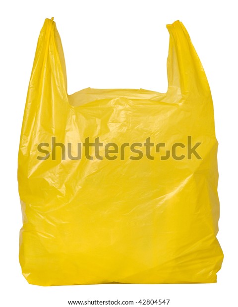 Yellow Plastic Bag Stock Photo (Edit Now) 42804547