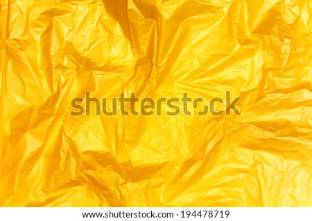 Yellow plastic bag texture