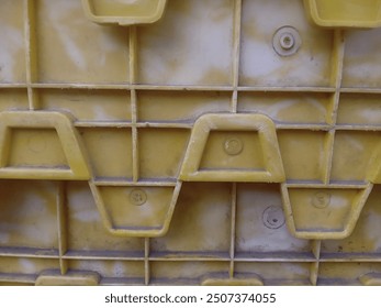 yellow plastic texture box , suitable for background 