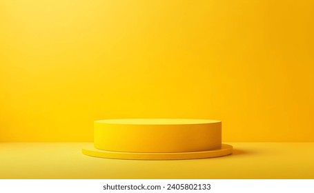 Estante podio amarillo o