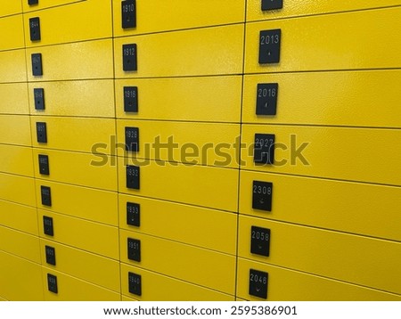 Yellow postal subscription boxes, ensuring secure and reliable mail collection. A recognizable feature of public spaces, providing convenient access to correspondence and postal services