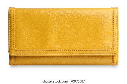 Yellow Purse With Clipping Path